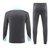 Paris Saint-Germain Sweat d'Entraînement Quarter-Zip 2024-25 Grise